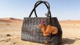 Handmade party camel bag charm